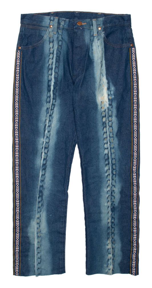 Western Jeans w/ Binding & Bleach